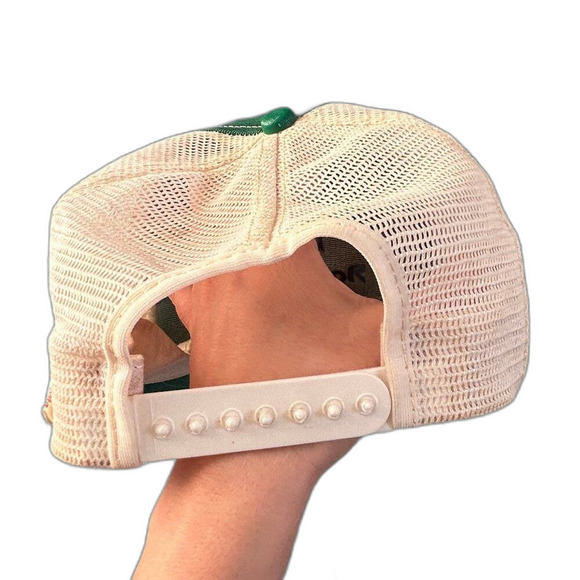 Vintage WARD LULMBER TRUCKER STYLE HAT SNAPBACK CAP PATCH USA MADE GREEN YELLOW - Picture 3 of 6